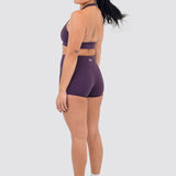 Essentials Halter Crop - Mauve