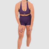 Essentials Halter Crop - Mauve